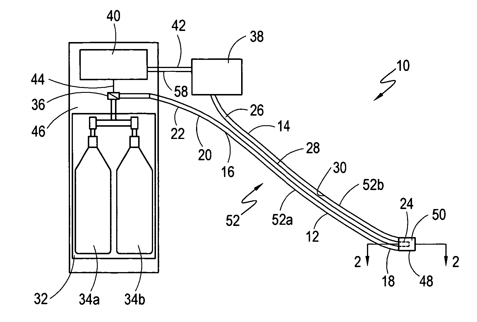 System for detecting leaks and occlusions in a cryoablation catheter