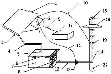 Energy-saving water spraying device for gardens