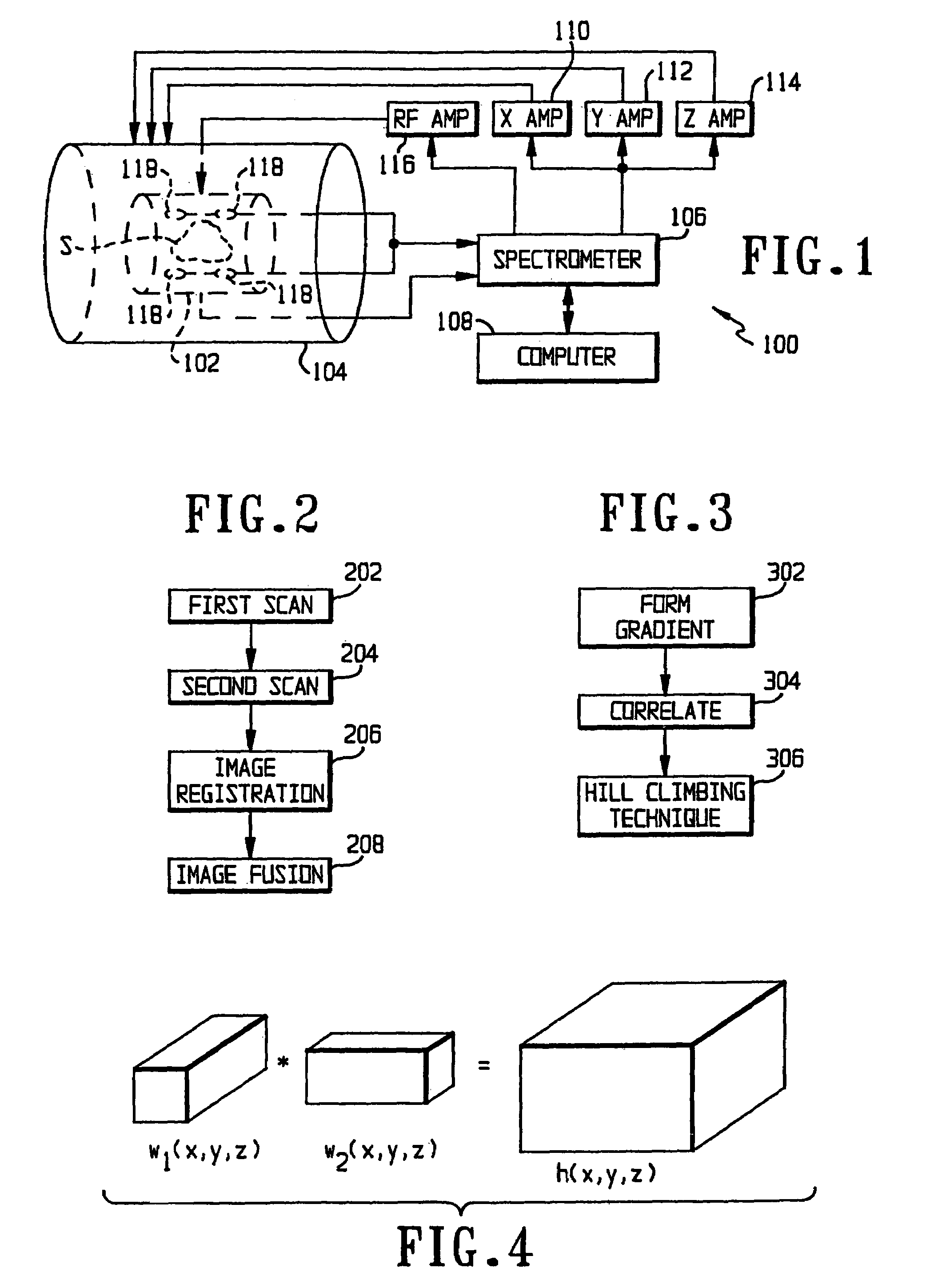 Magnetic resonance method and system forming an isotropic, high resolution, three-dimensional diagnostic image of a subject from two-dimensional image data scans