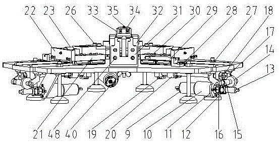 Apparatus and method for testing in-situ triaxial tension fatigue under multi-field coupling