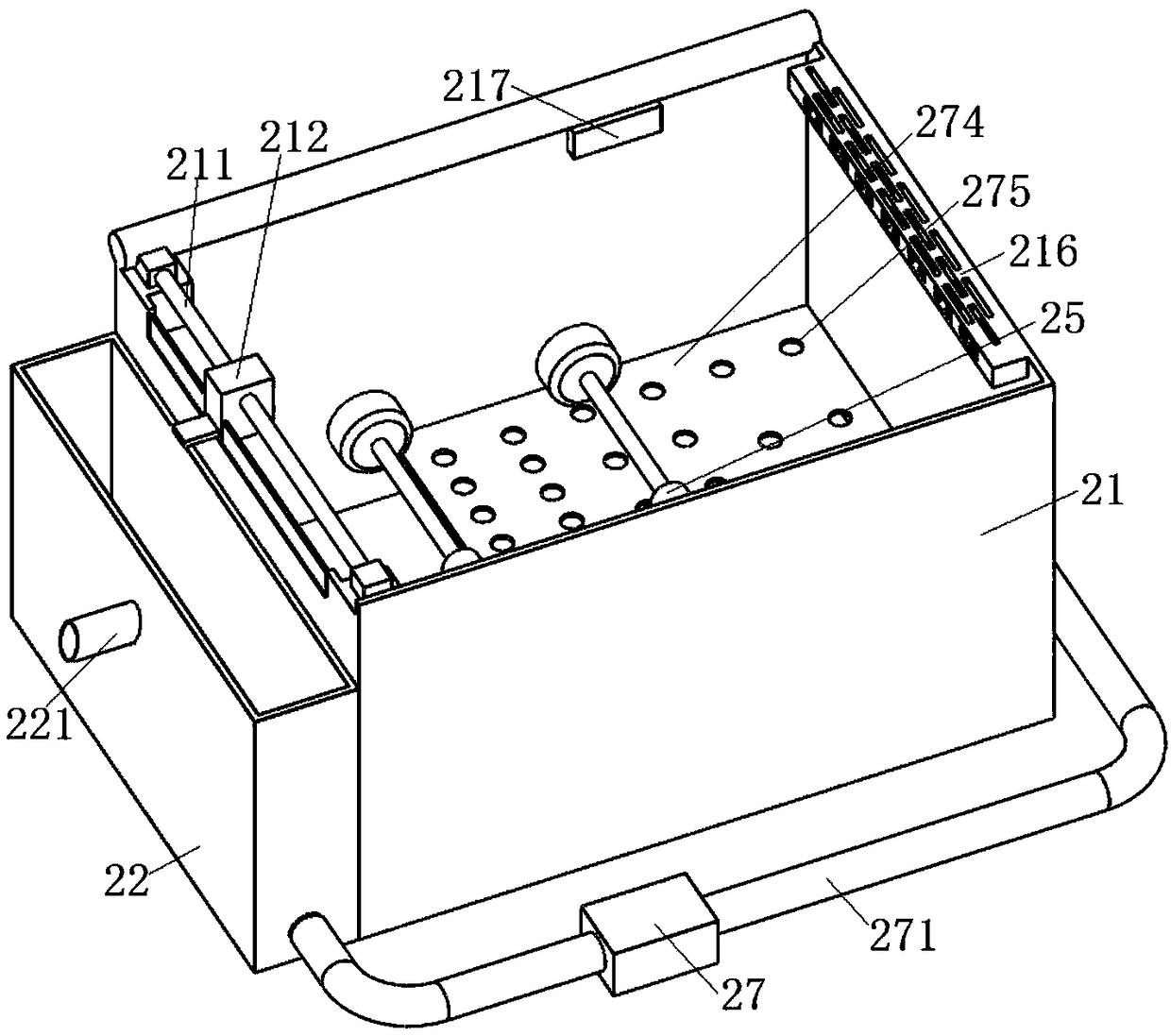 High stability glass fiber reinforced plastics production device and working method thereof