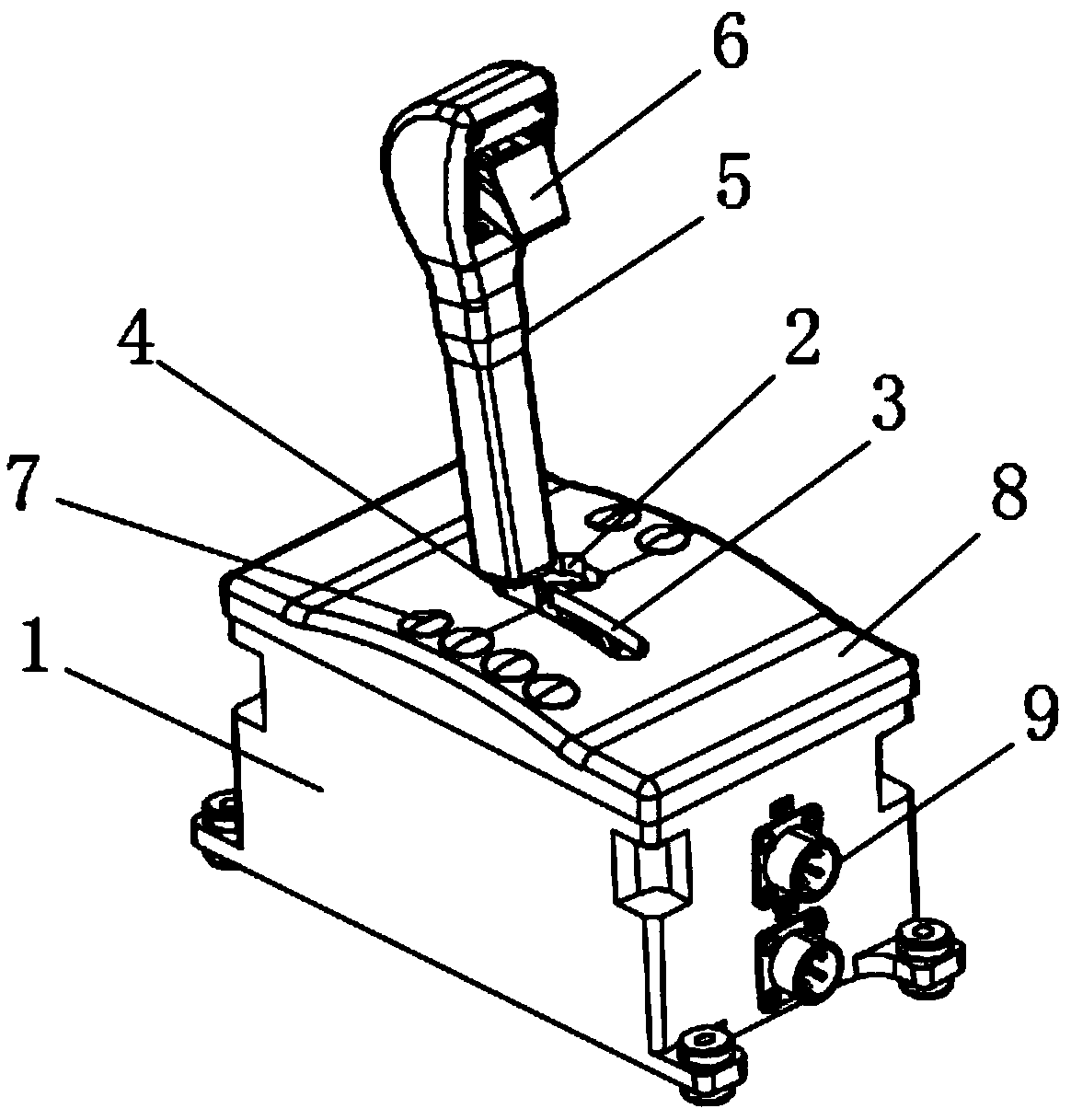 Manual transmission and automatic transmission integrated gear shifting device of driving simulator