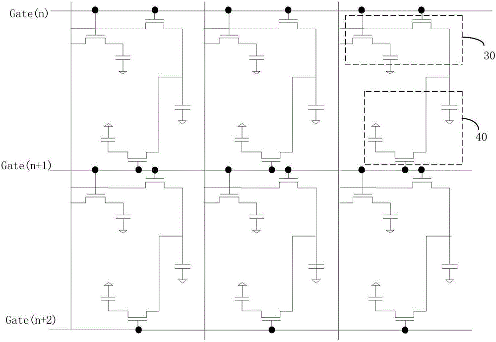 Scanning drive circuit and flat-panel display device