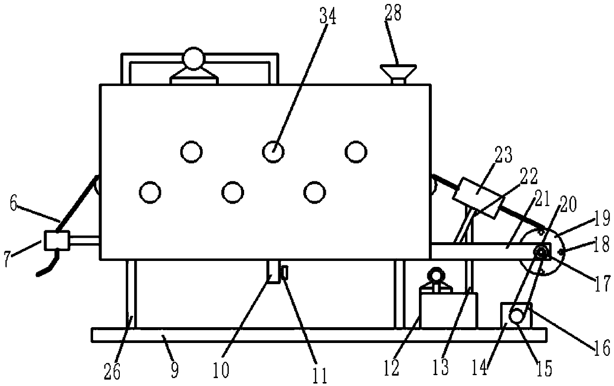 Device for drawing, spraying, cleaning, drying, and collecting cable