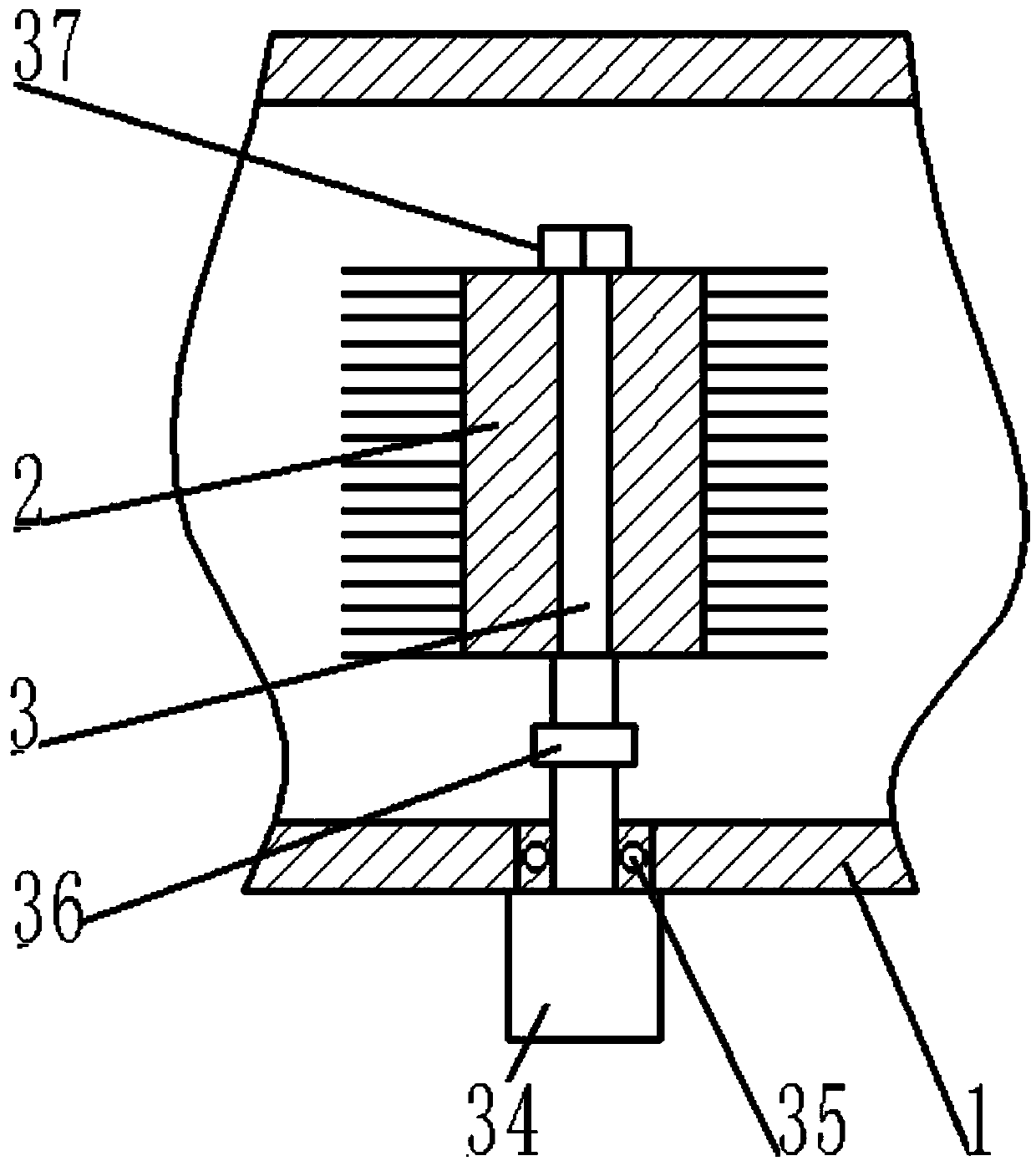 Device for drawing, spraying, cleaning, drying, and collecting cable