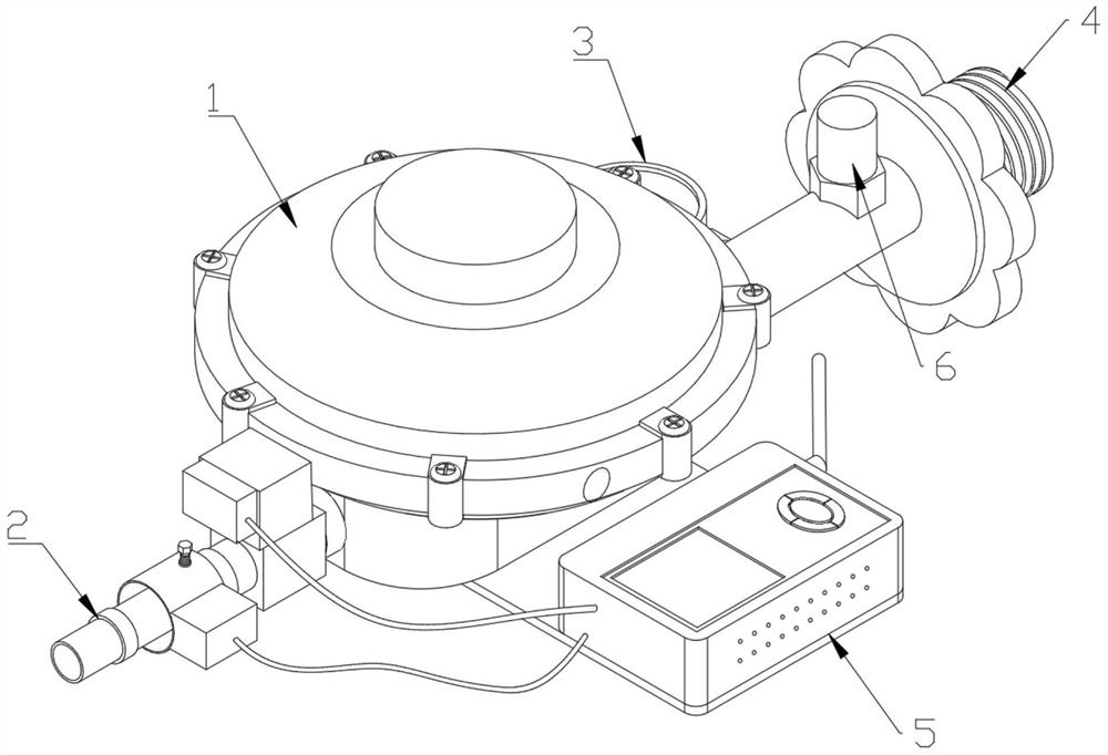 Terminal monitoring device for gas pressure reducing valve