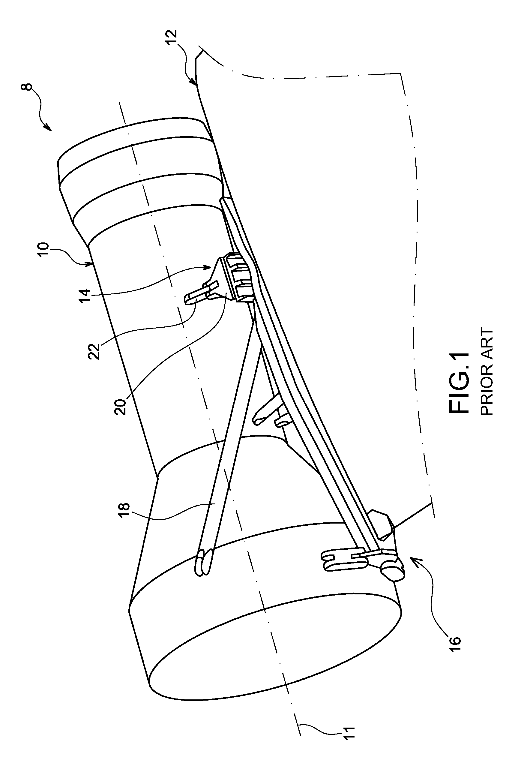 Boomerang link with vibration filtering ability and aircraft engine mount provided with such link