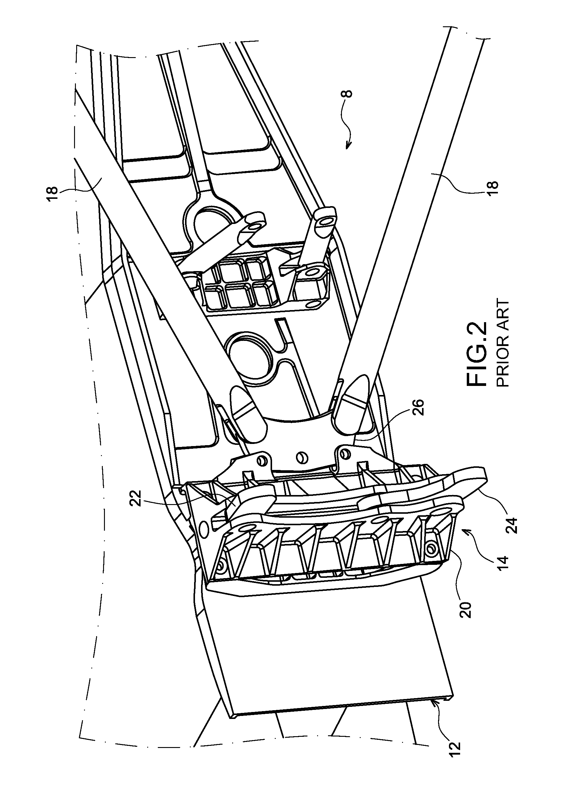 Boomerang link with vibration filtering ability and aircraft engine mount provided with such link