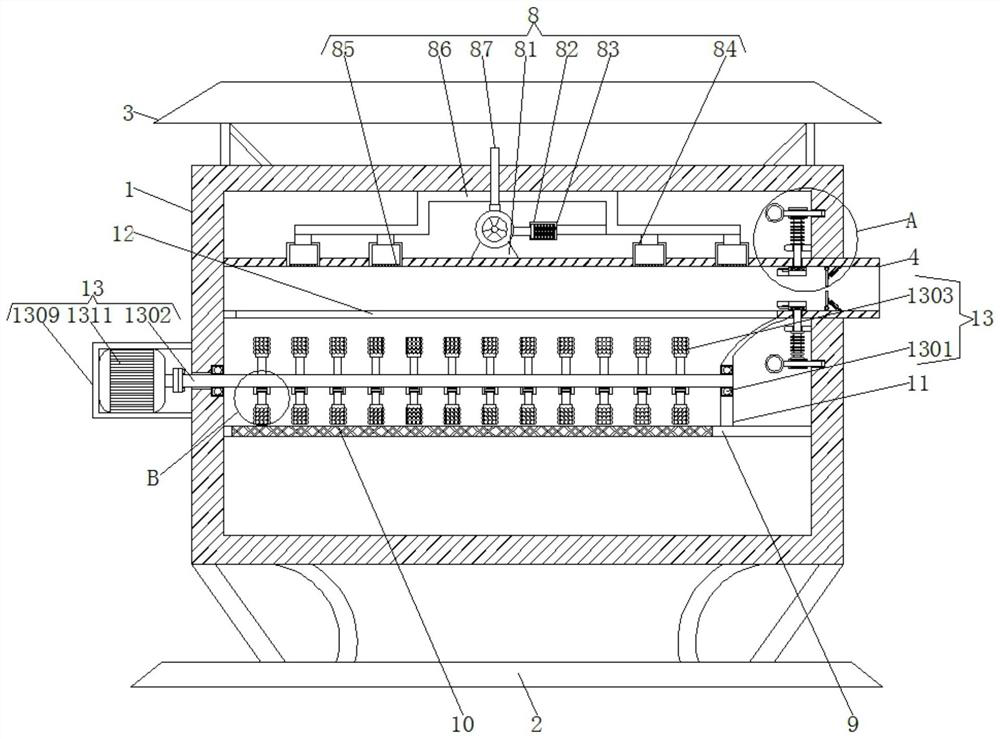 Sesame seed collecting device for sesame oil processing and use method