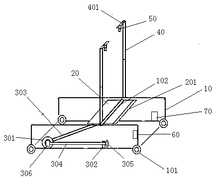 A solid wood composite floor color detection device