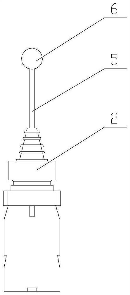 Automatic fault detection method for crane operating rod controller