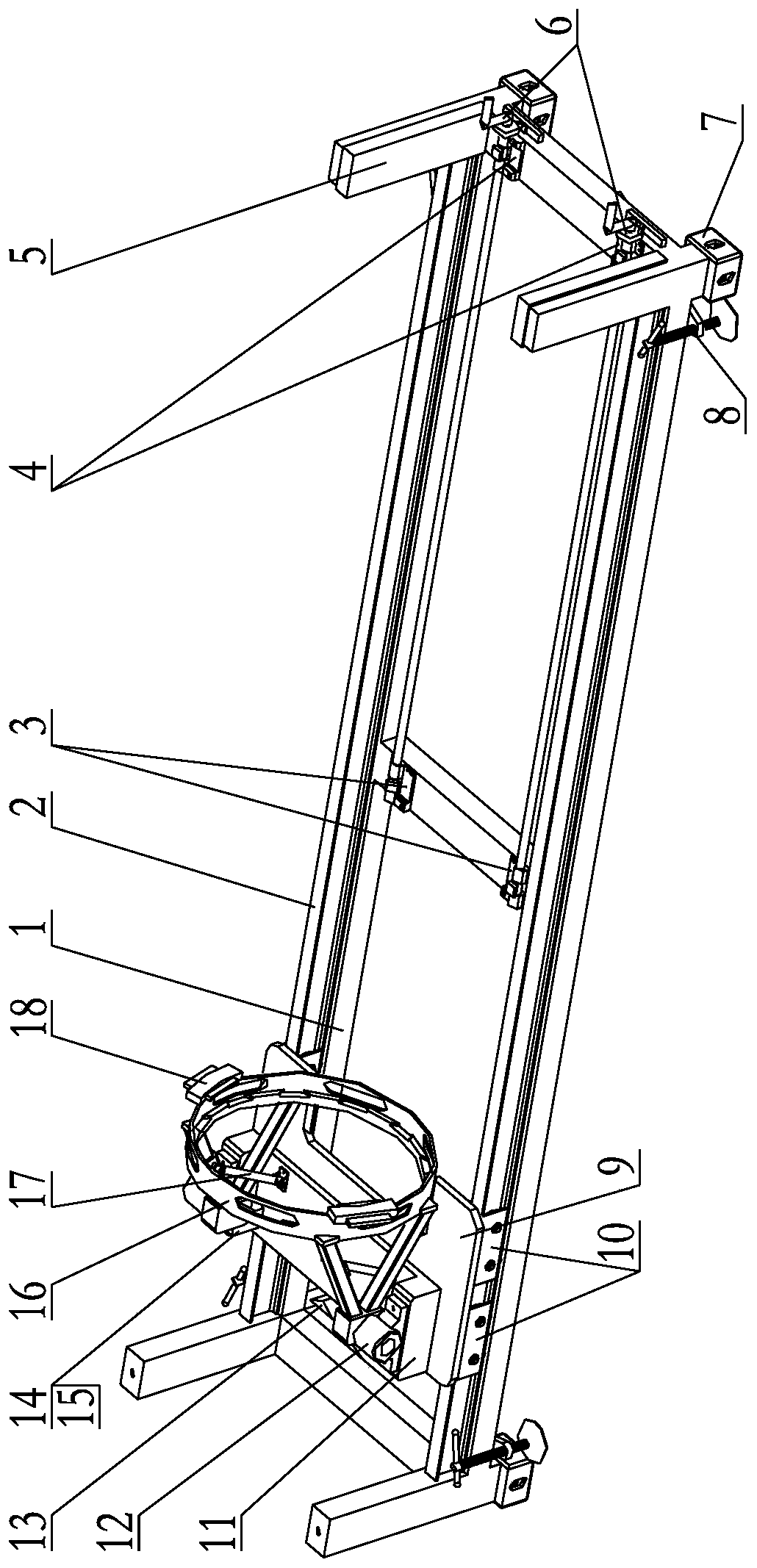 A ground-mounted and vehicle-mounted dual-purpose barrel spring-up and vertical parking device and its barrel shell parking, transportation and erection method