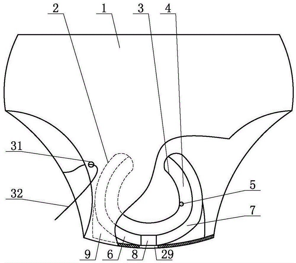 Contraception underpants capable of automatically controlling electronic heating of scrotum