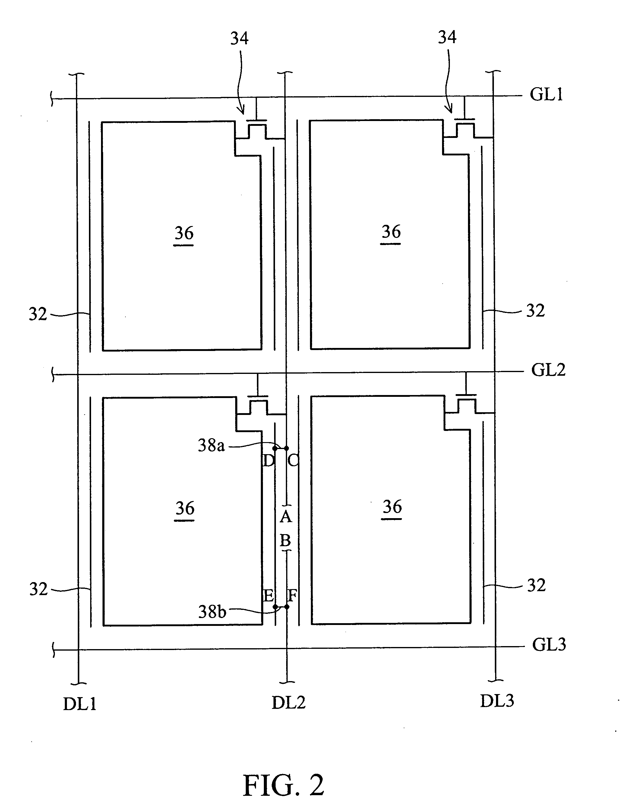 Repair method for defects in data lines and flat panel display incorporating the same