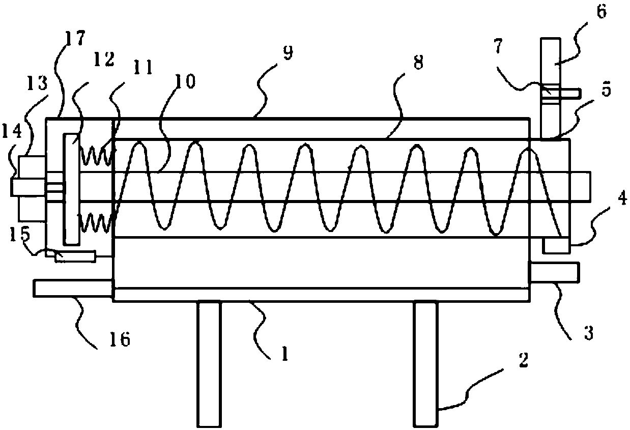 Overlapped spiral type sludge dewatering machine