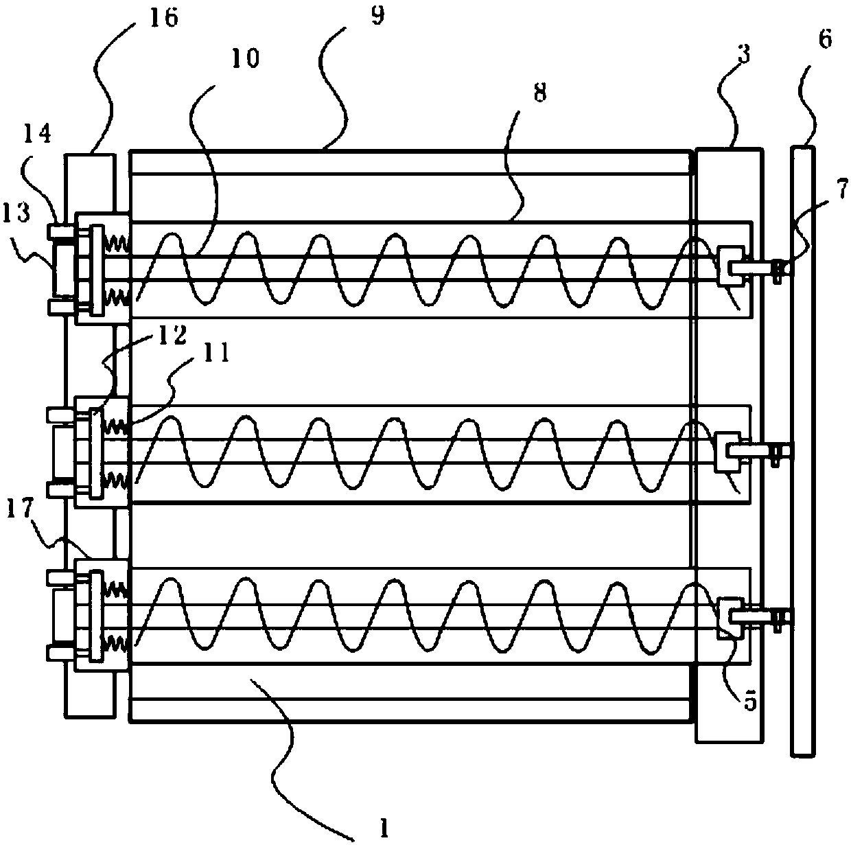 Overlapped spiral type sludge dewatering machine