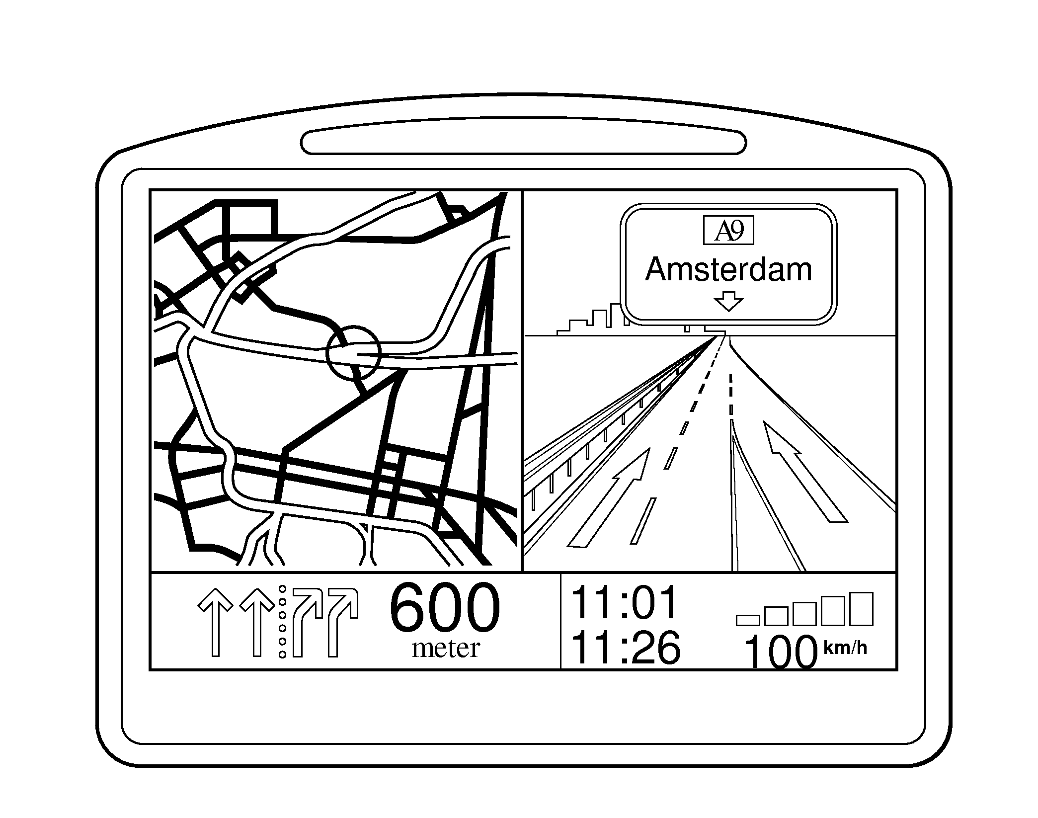 Method for updating digital maps using altitude information