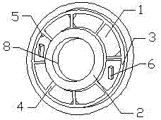 Double-sided type anti-sliding cement speed reducer cover with baffle block