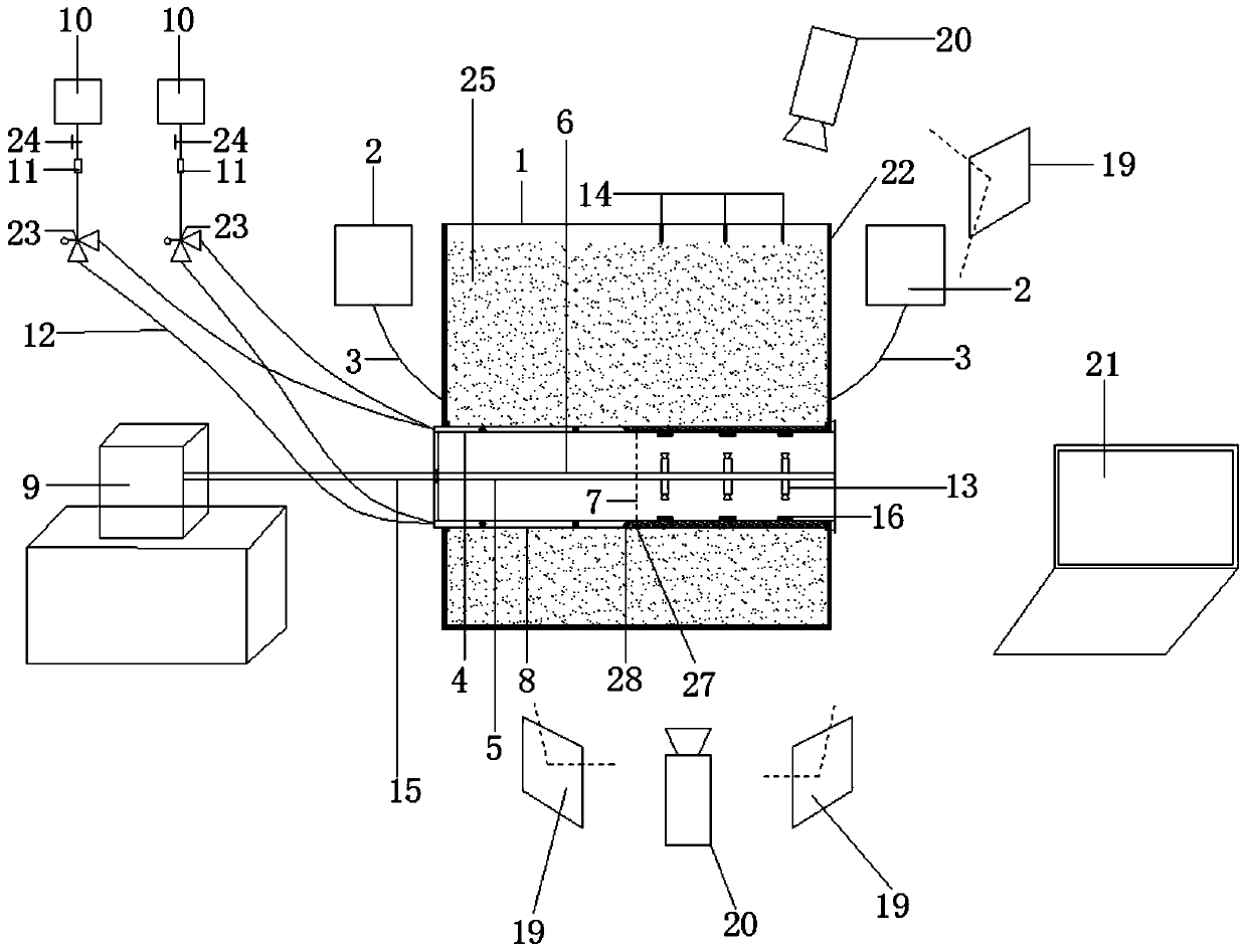 Multifunctional shield synchronous grouting model test apparatus