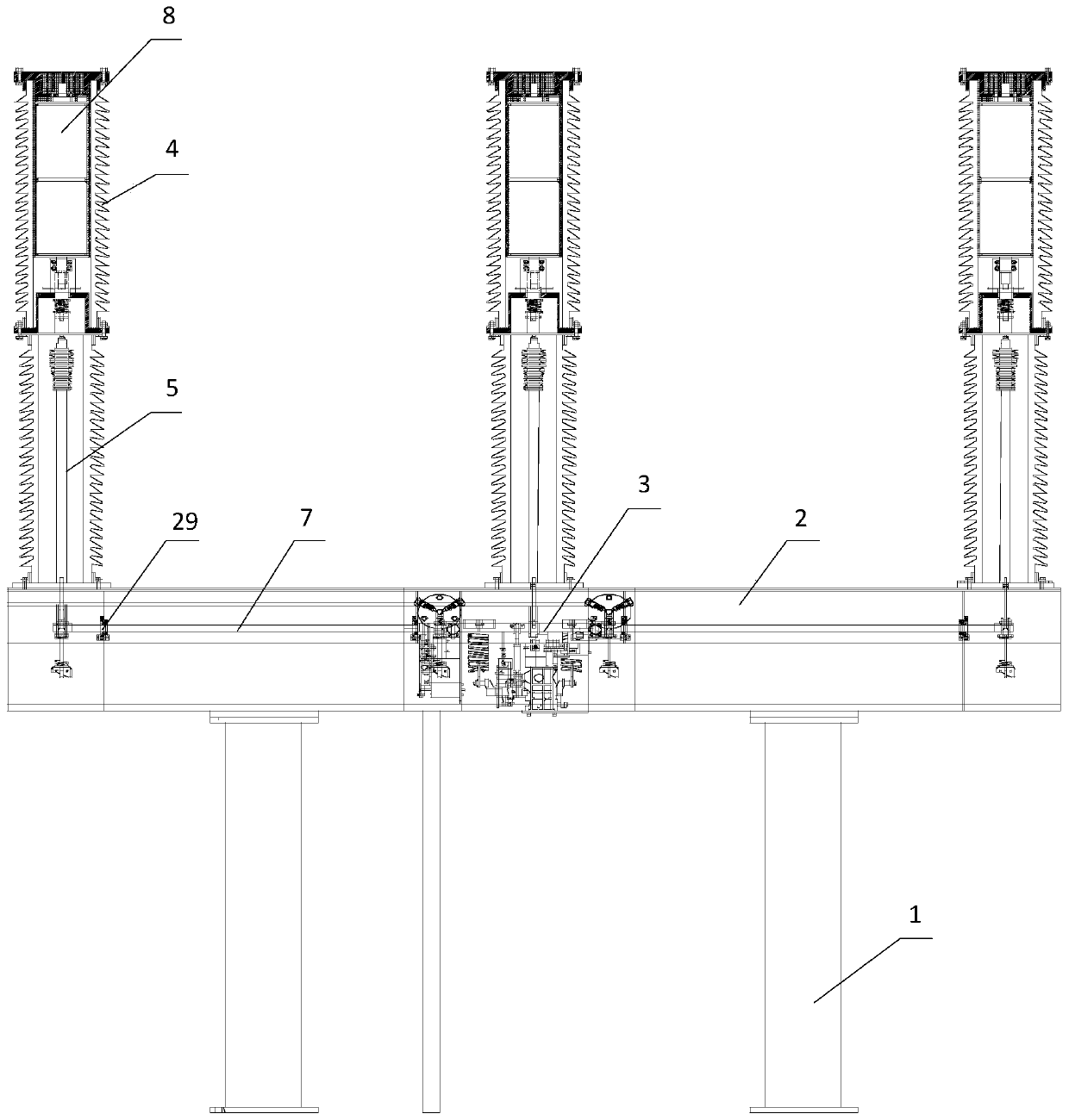 A high-voltage non-reignition vacuum circuit breaker