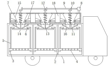 Garbage truck with classification treatment function