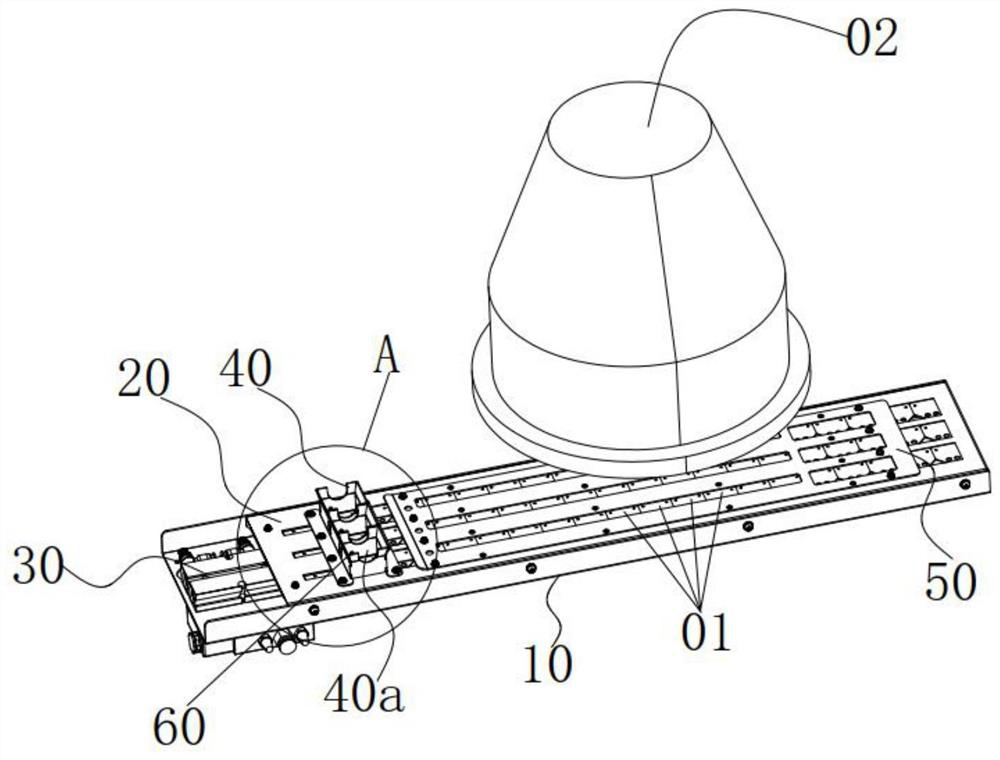 Feeding mechanism for intelligent power module connecting pieces and tapping device