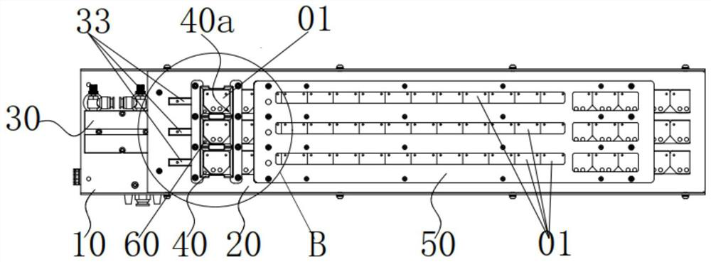 Feeding mechanism for intelligent power module connecting pieces and tapping device