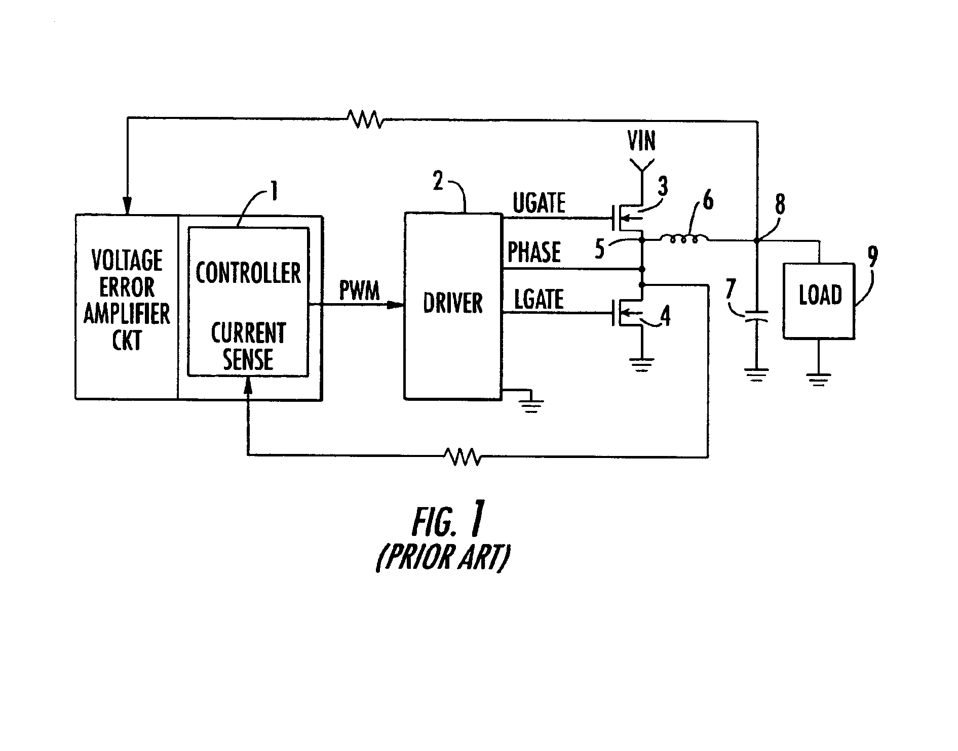 PWM-based DC-DC converter with assured dead time control exhibiting no shoot-through current and independent of type of FET used