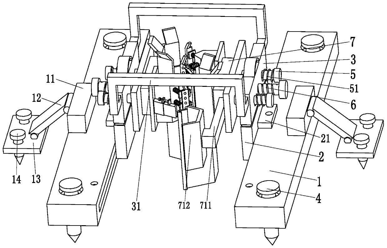 Foundation pit supporting device adopting steel sheet piles and construction method thereof