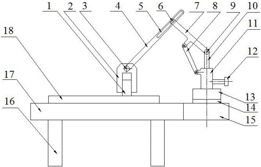 Sample clamping device of polishing machine