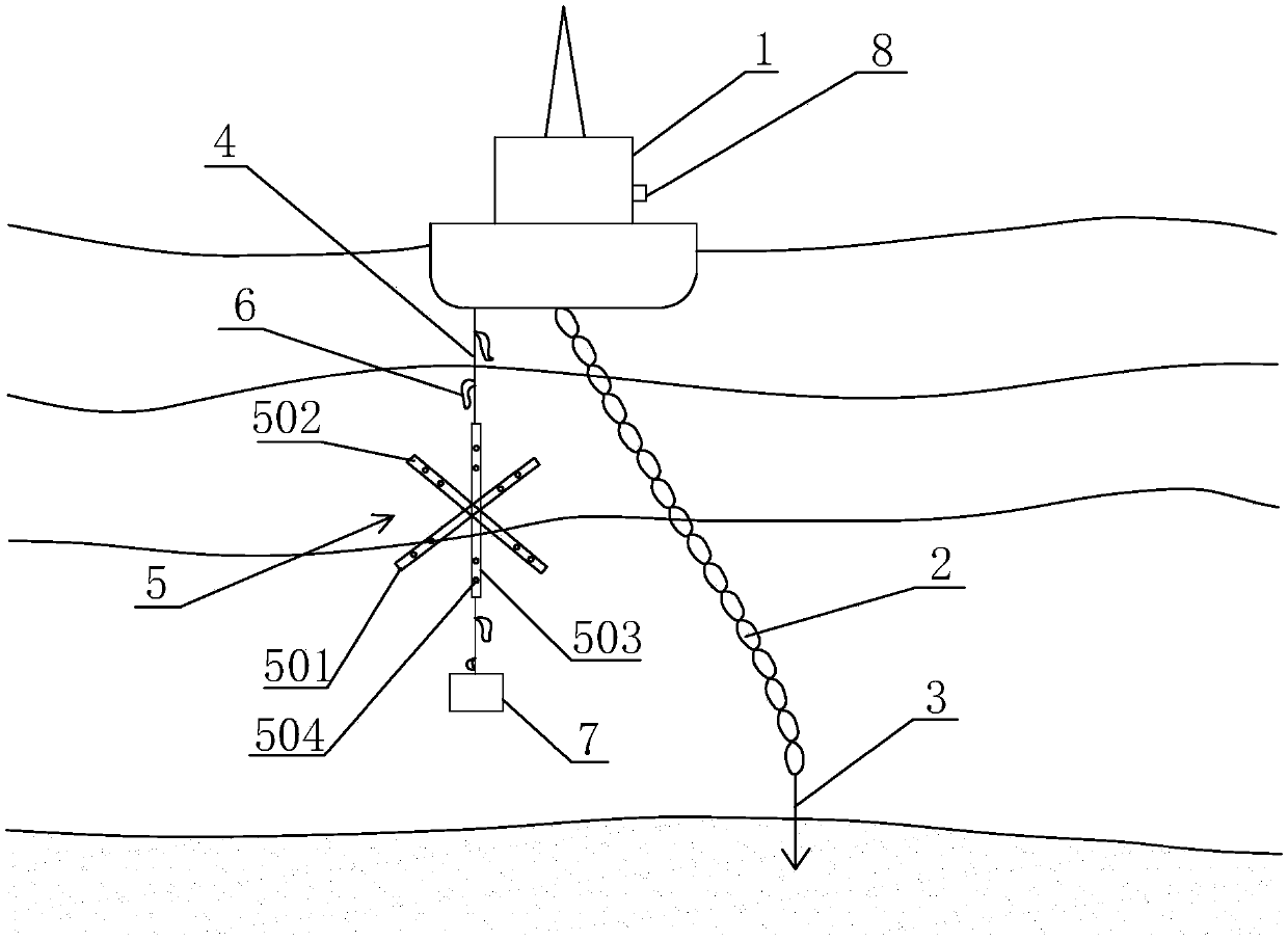 Offshore buoy with underwater noise source passive positioning function and positioning method