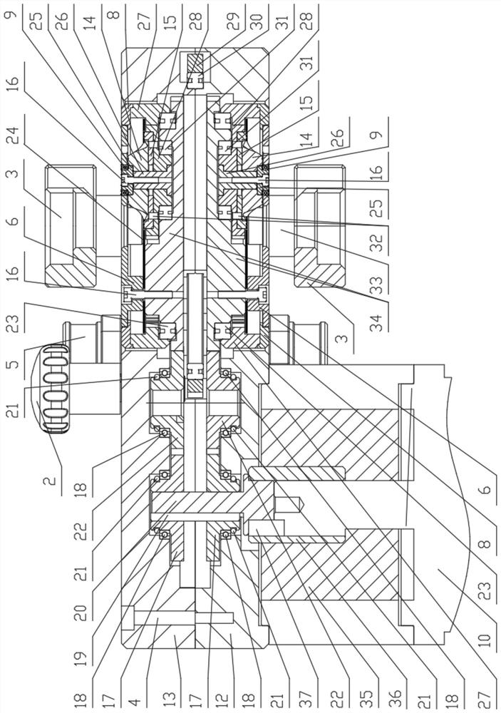 Spherical-cage-free symmetrical type spot-welding electrode automatic grinding device