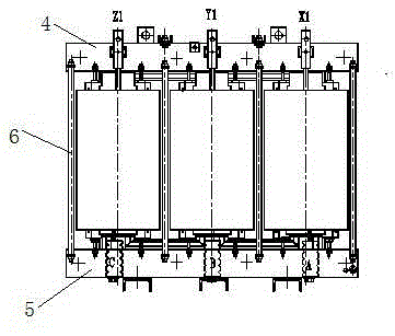 Iron core-type split reactor