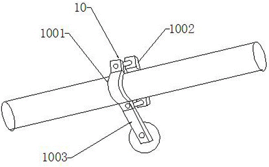 An automatic electric grinding device for steel pipes