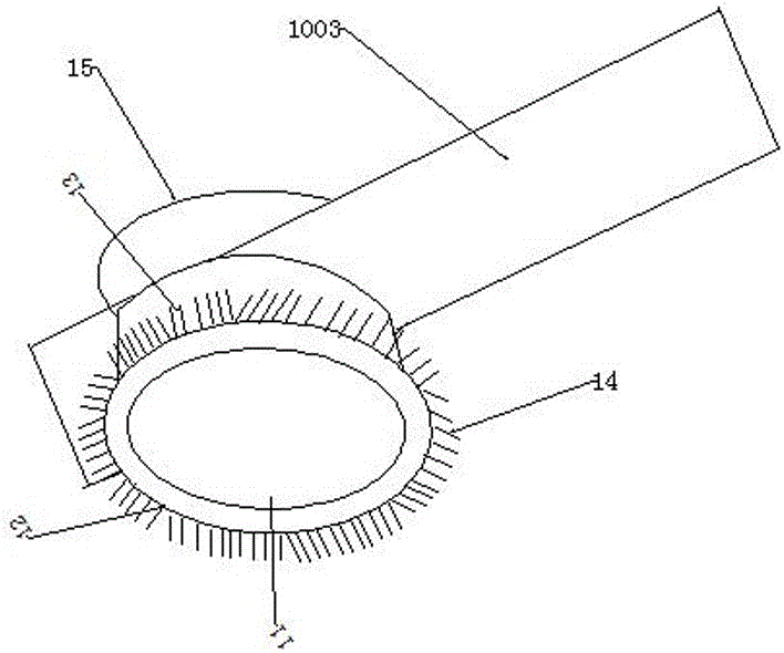 An automatic electric grinding device for steel pipes