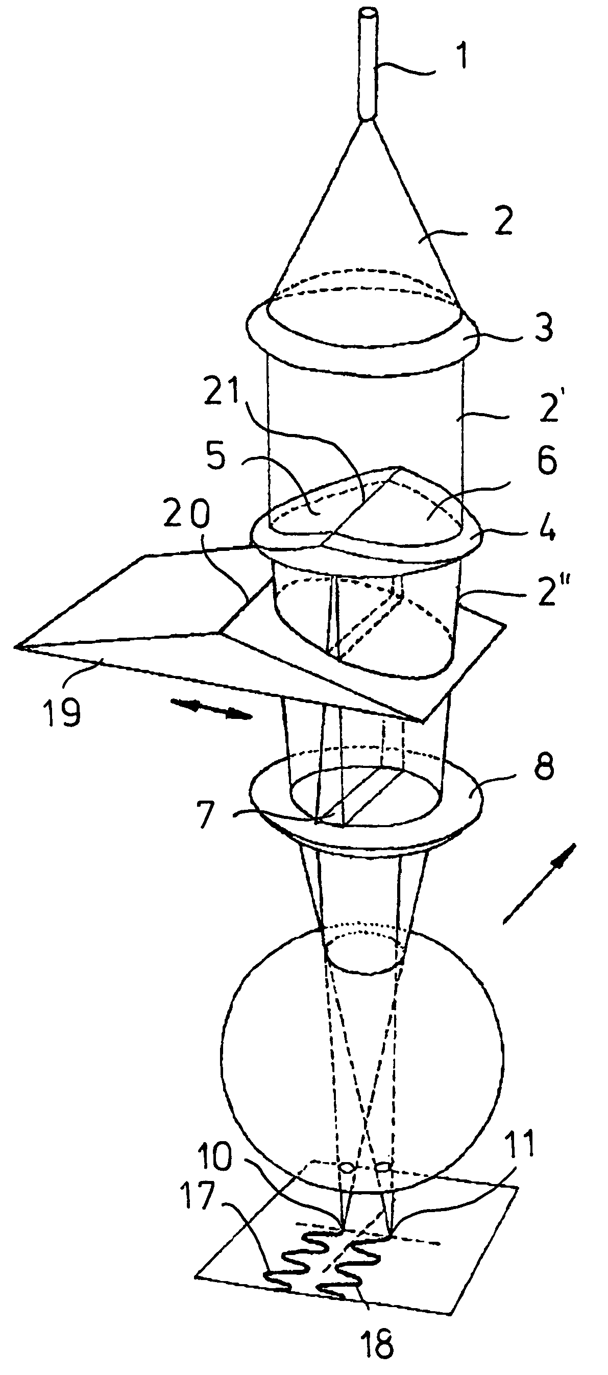 Method and apparatus for heating plastics by means of laser beams