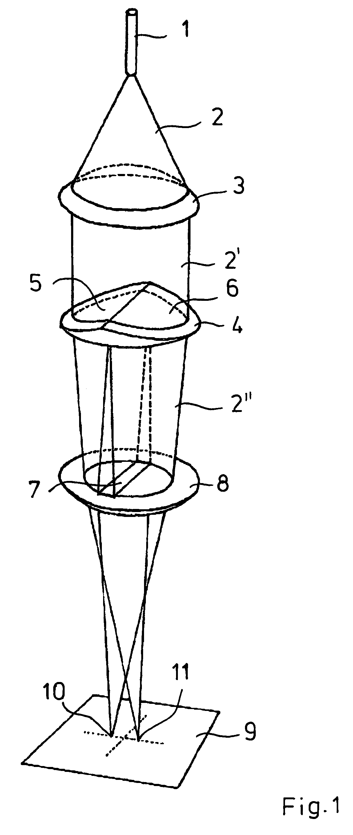 Method and apparatus for heating plastics by means of laser beams