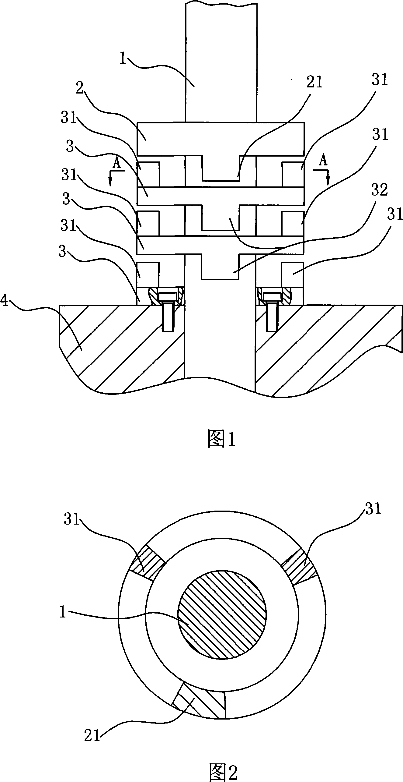 Coaxial superimposed multiple layer arbitrary angle rotary caging device