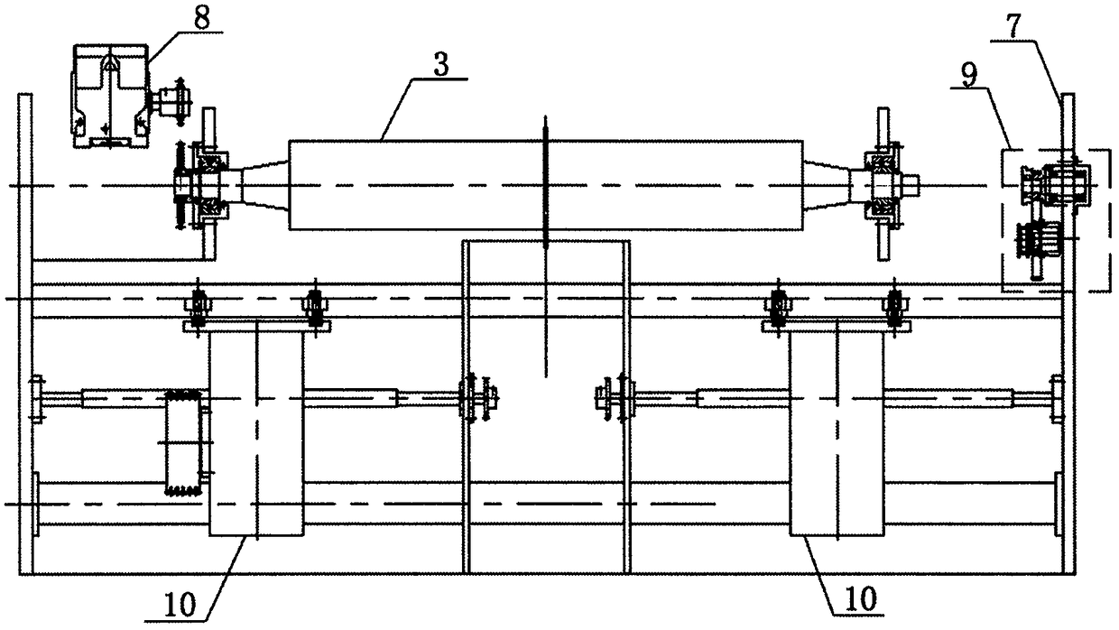 Warp sizing machine head