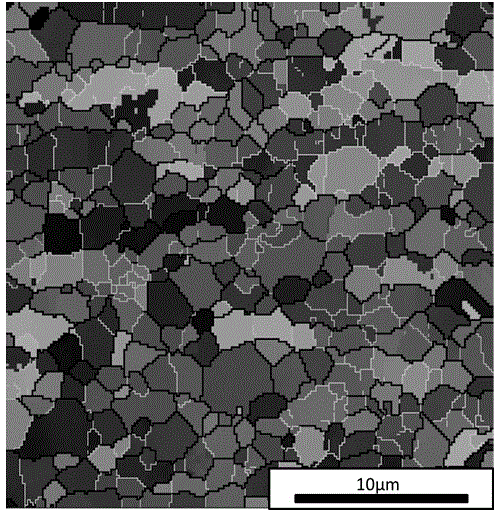 Thermomechanical treatment method for aluminium alloy grain refinement