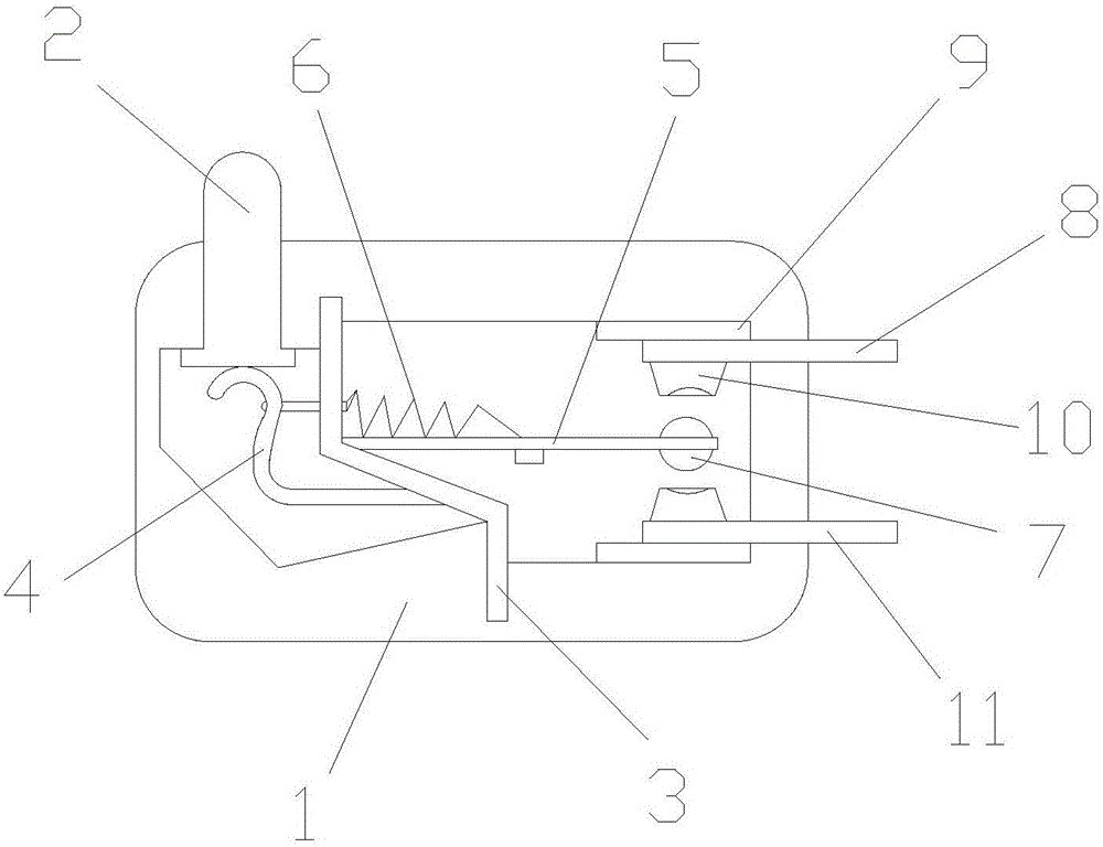 Spring-plate-based micro switch