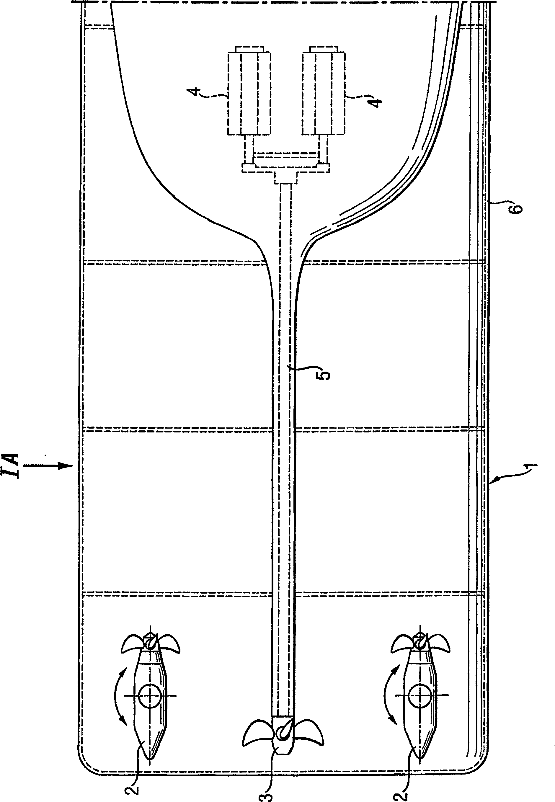 Structure for steering a water-craft