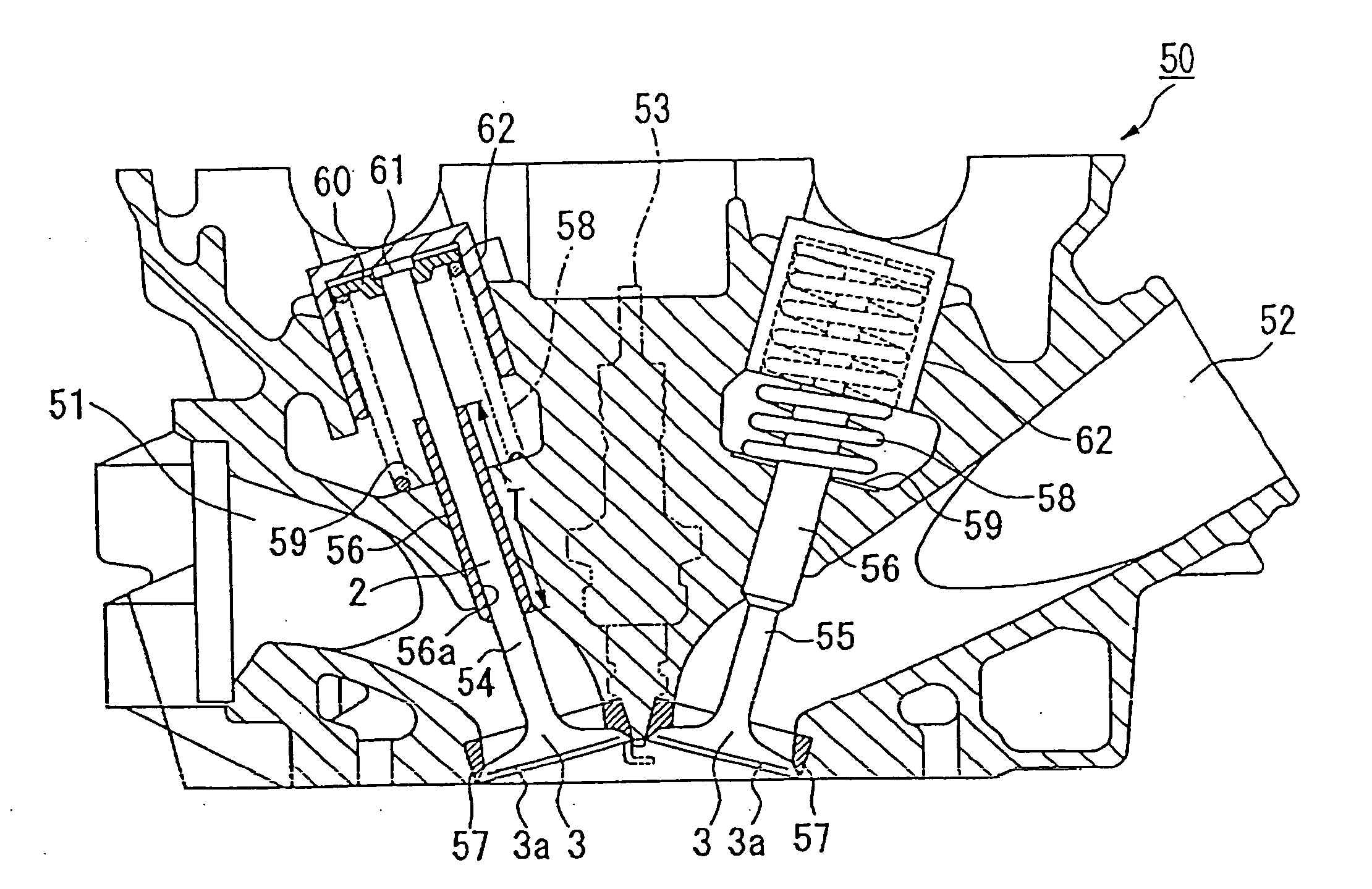 Engine valve, method of manufacturing same, and cylinder head incorporating same