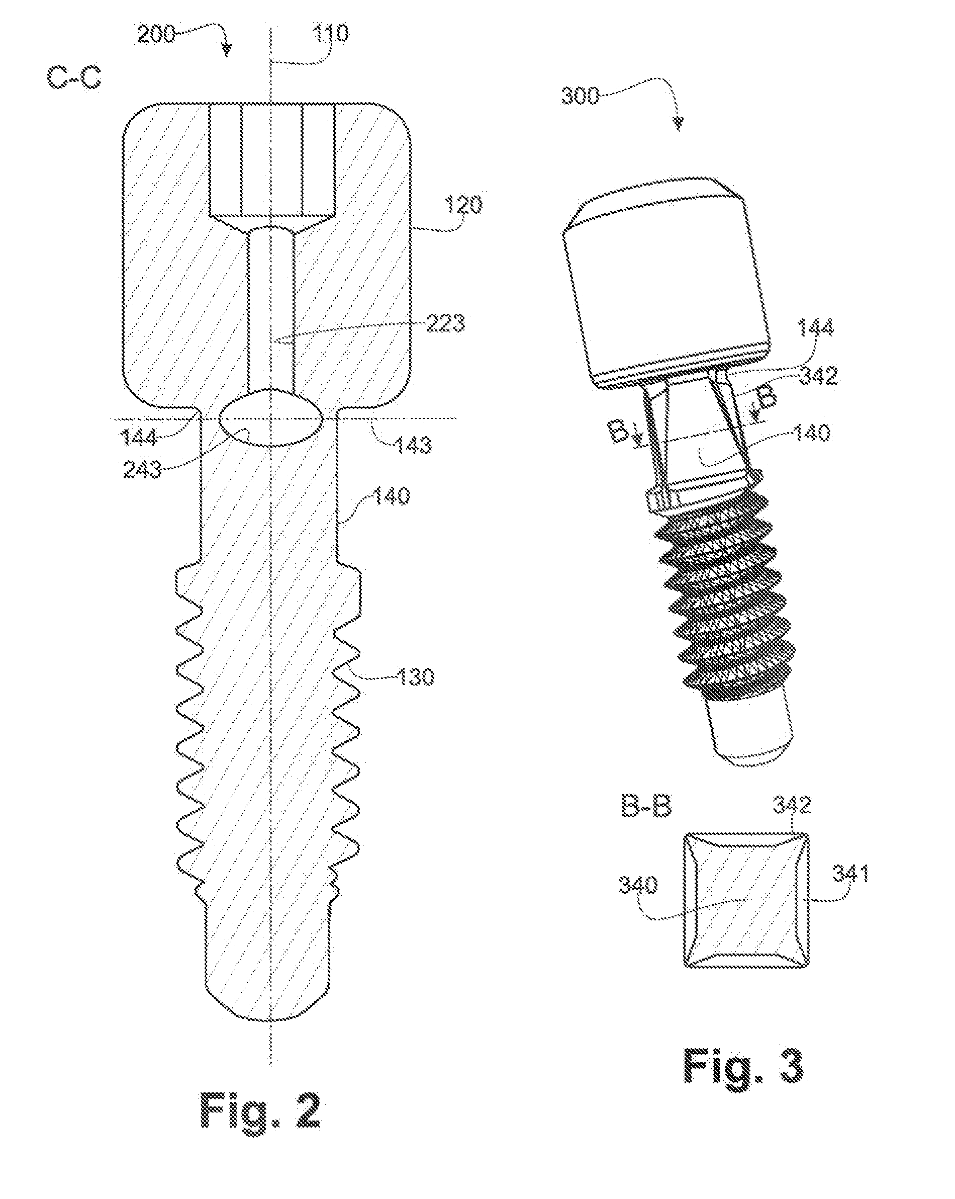 Frangible fixing screw