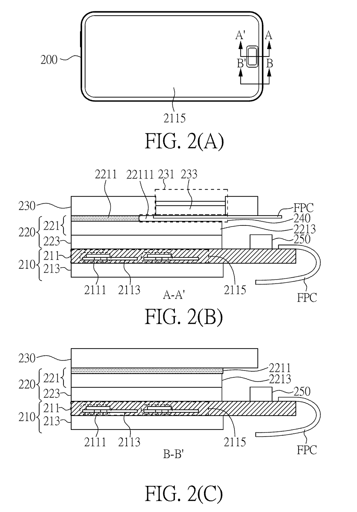 High screen ratio display device with fingerprint identification