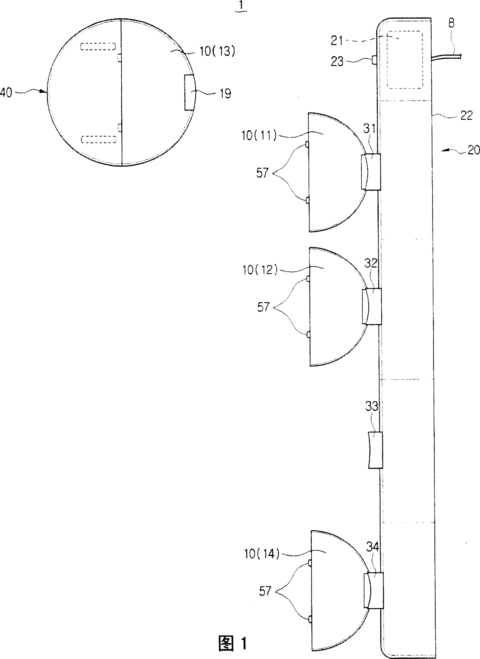 Mobile robot system having a plurality of exchangeable work modules and method of controlling the same