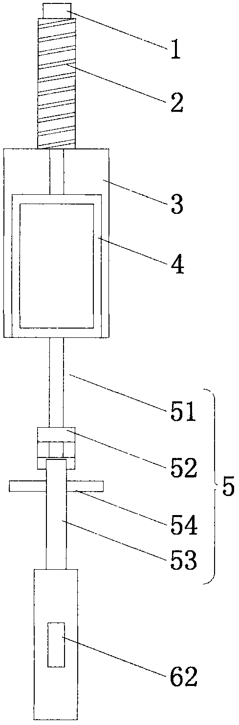 A kind of bus lifting ring hand-pulled electric energy collector