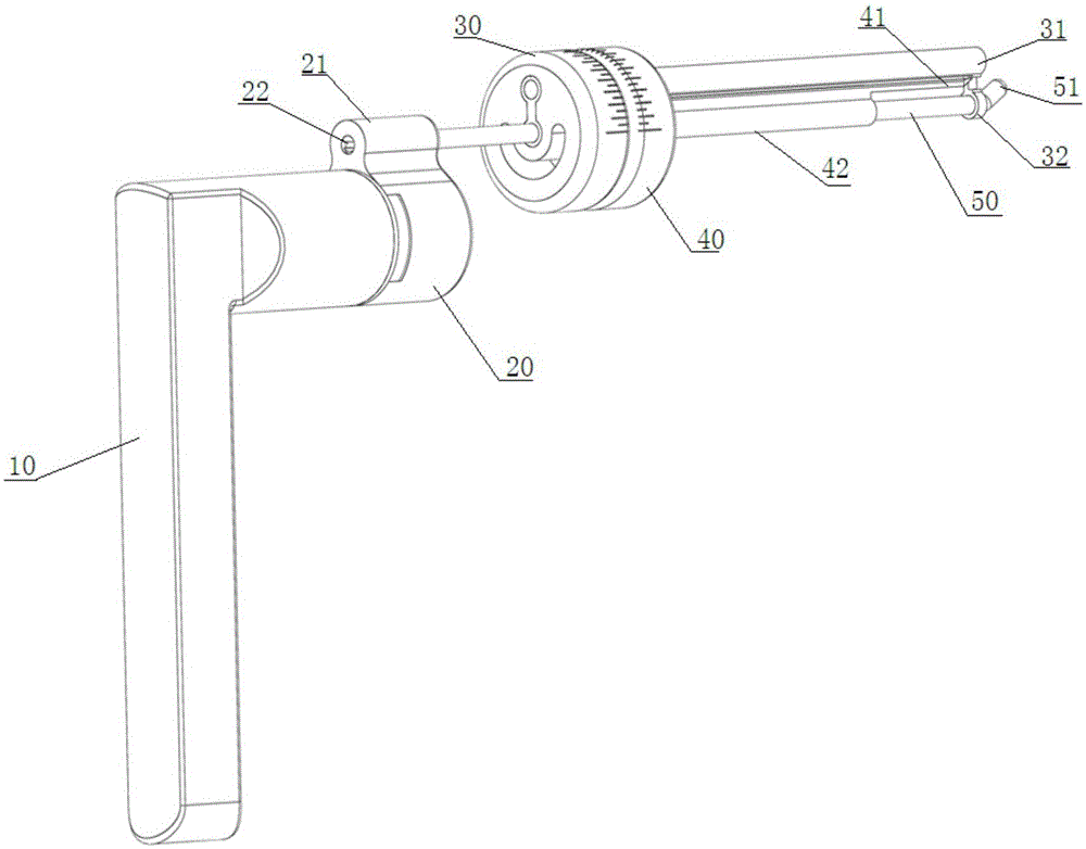 Femoral tunnel dial-type localizer for arthroscopic anterior cruciate ligament reconstruction