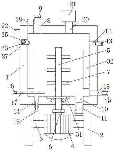 Anti-explosion positive pressure biological fermentation cylinder