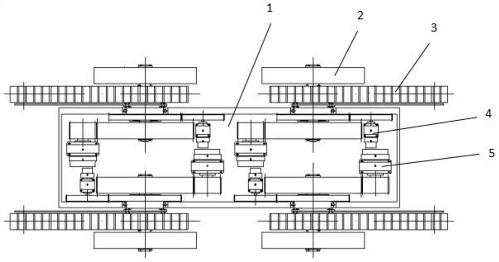 Wheel-tracked mobile robot based on Mecanum wheels